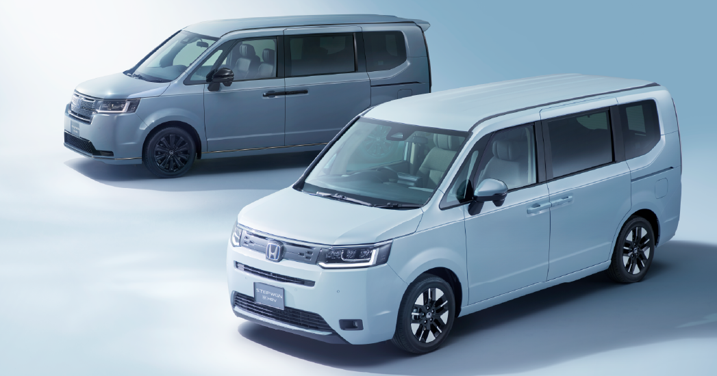 2025年5月に発売予定の「STEP WGN AIR EX」、「STEP WGN SPADA PREMIUM LINE BLACK EDITION」をホームページで先行公開